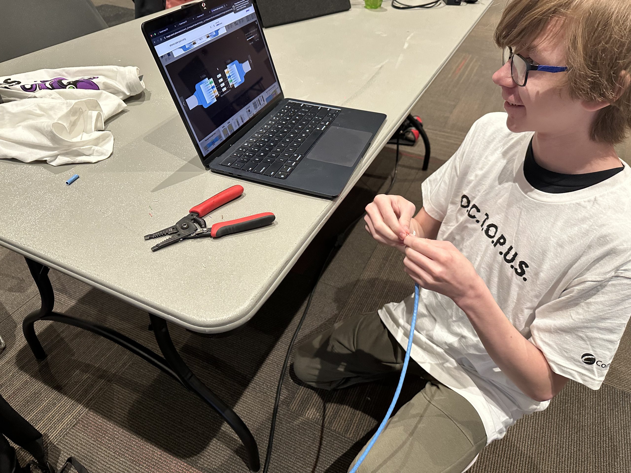 Computer Screen with information graphics