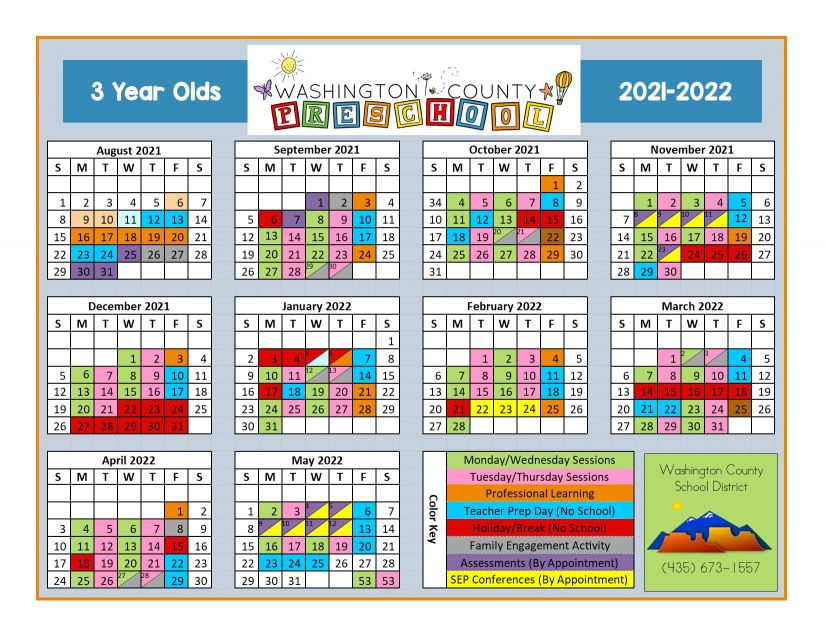 Preschool Calendar 3