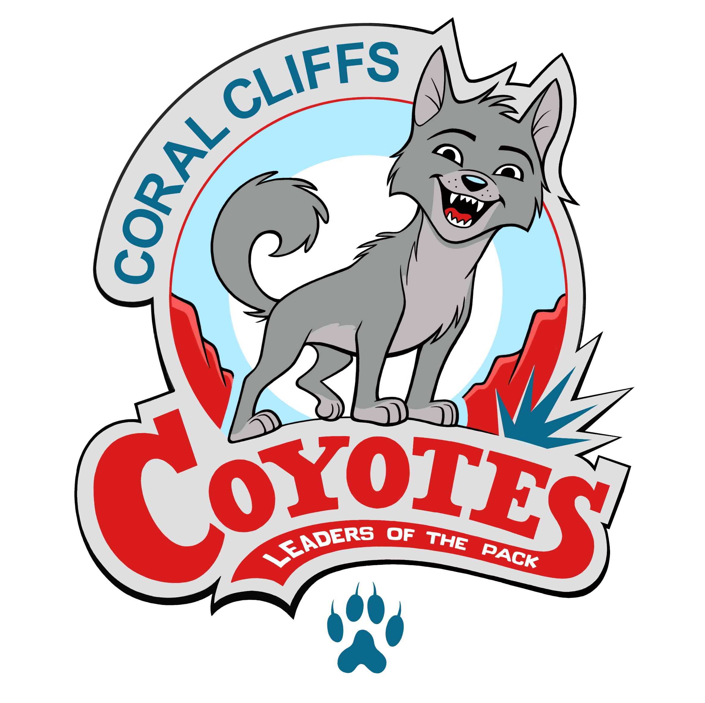 Coral Cliffs Coyote Logo